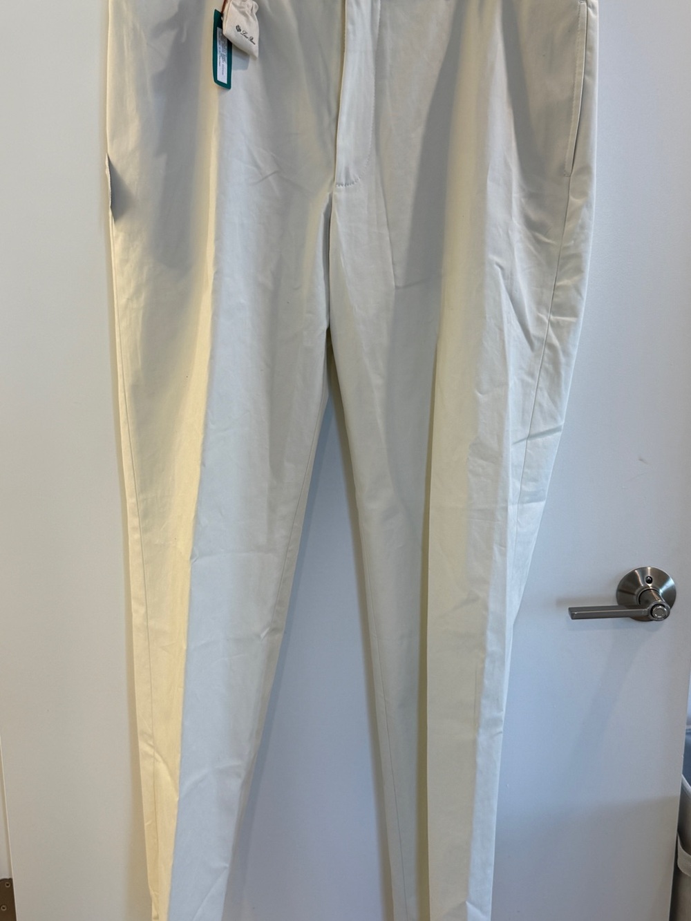 Loro Piana Cream Tailored Chinos